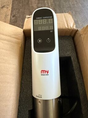 MY Sous-Vide Immersion Circulator - White with Black Digital Display.  MY-101